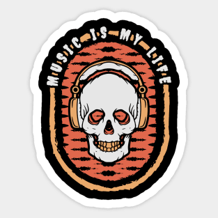 Music Is My Life Sticker